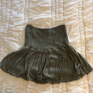 Green Mini Skirt
